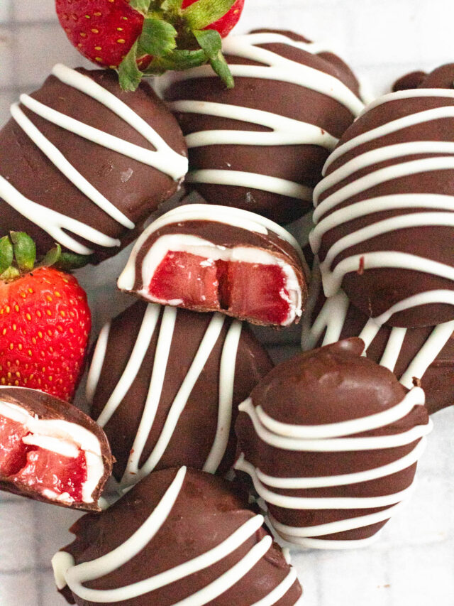 Frozen Strawberries Google Web Stories Poster Image