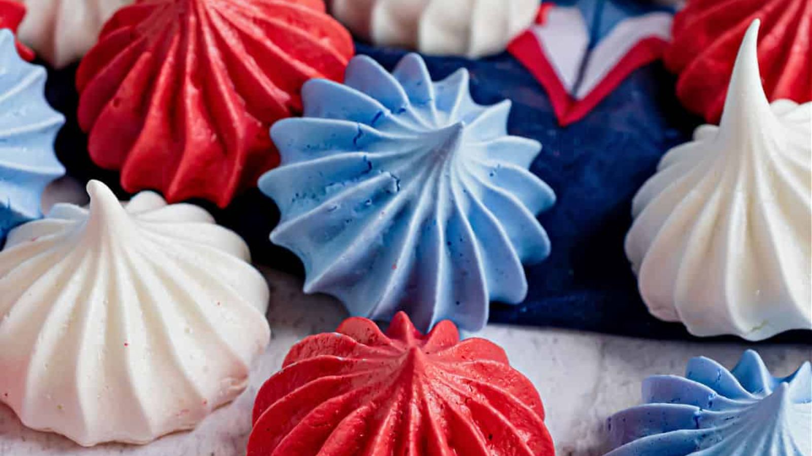 4th of July Meringue Cookies
