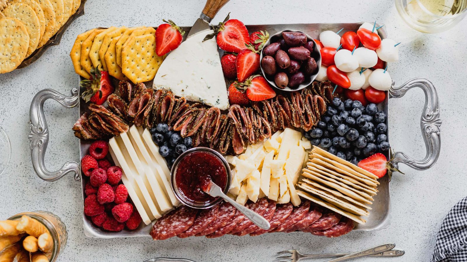Patriotic Charcuterie Board