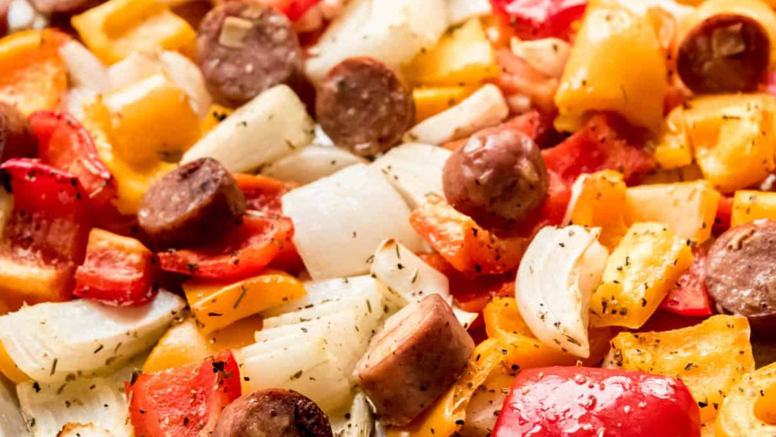 Sheet Pan Sausage and Peppers