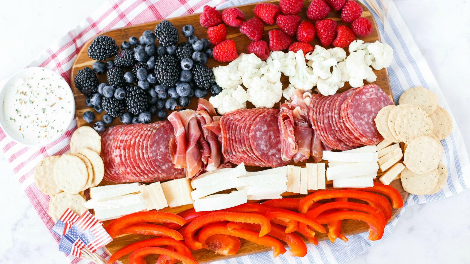 Patriotic Charcuterie Board