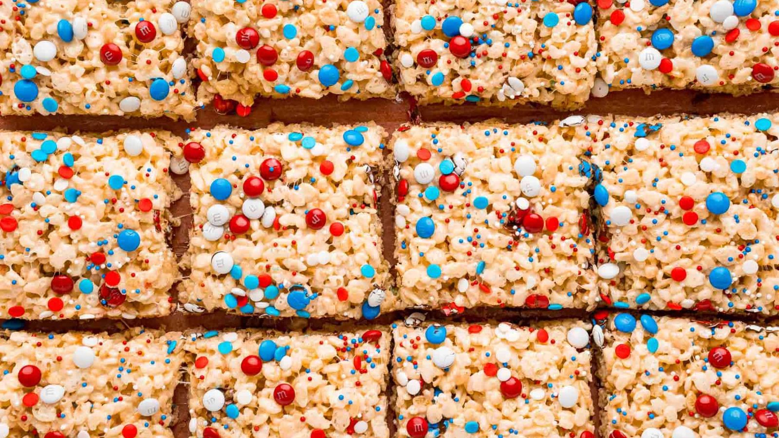 Red White and Blue Rice Krispie Treats