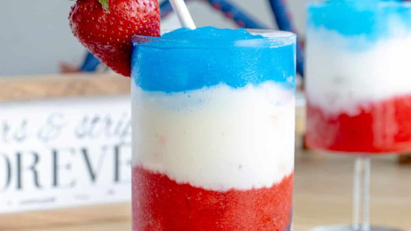 Frozen Red, White & Blue Drink