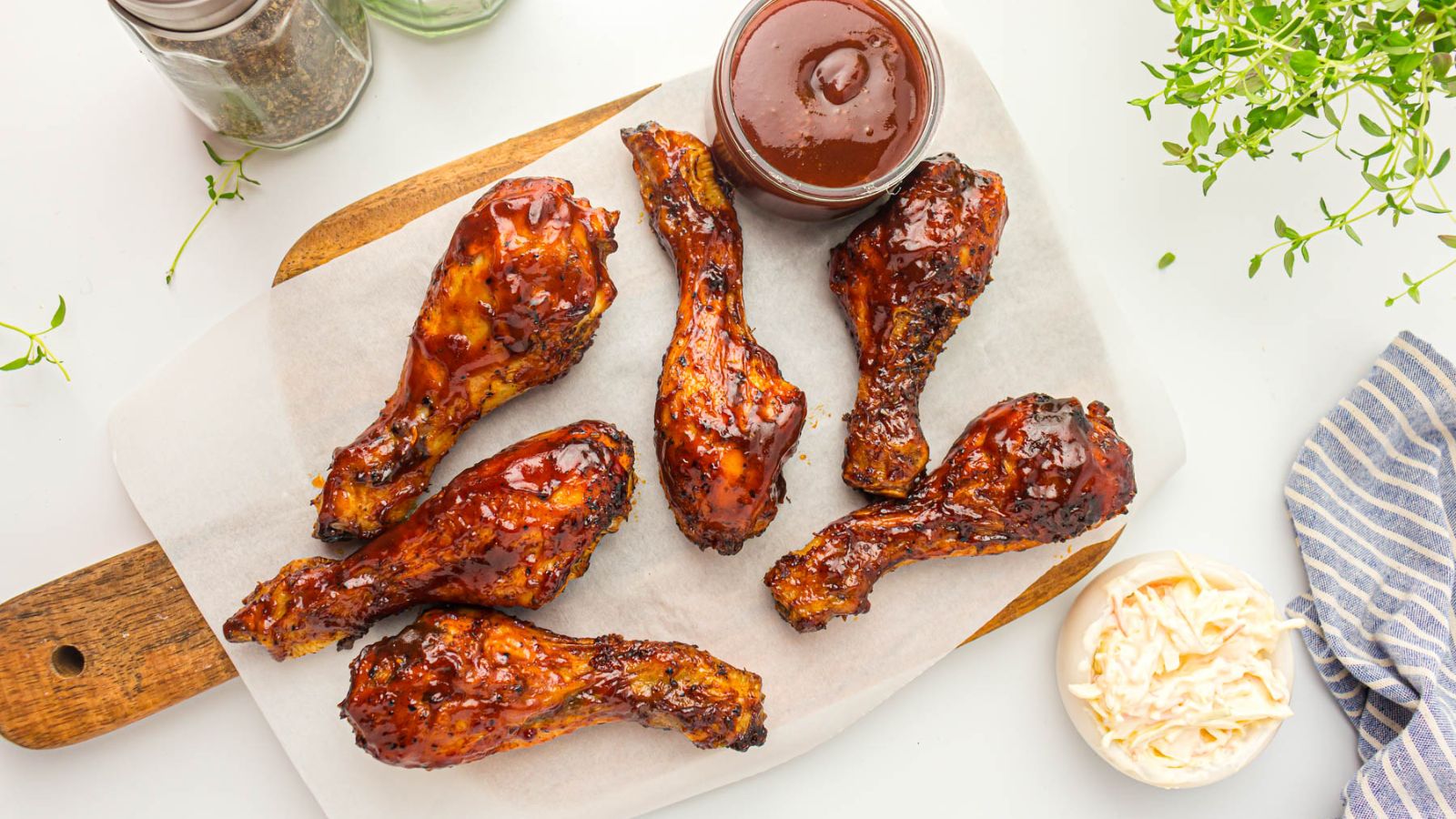 Air Fryer Barbecue Chicken Thighs