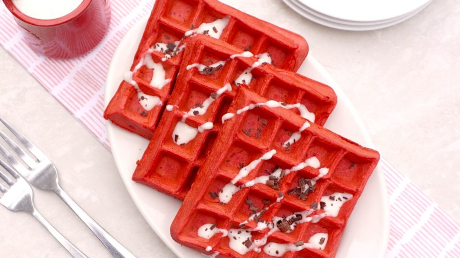 RED VELVET WAFFLES