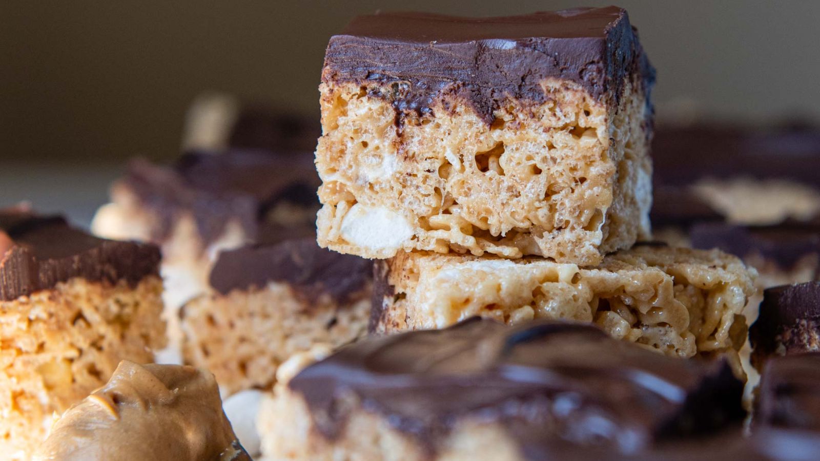 Chocolate Peanut Butter Rice Krispie Treats