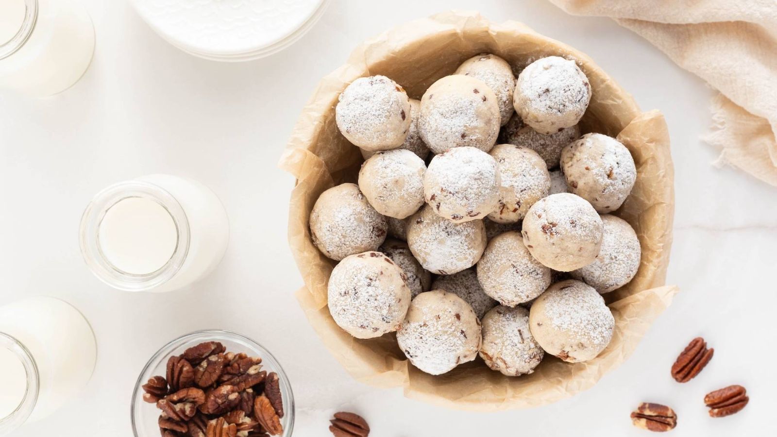Pecan Snowball Cookies.