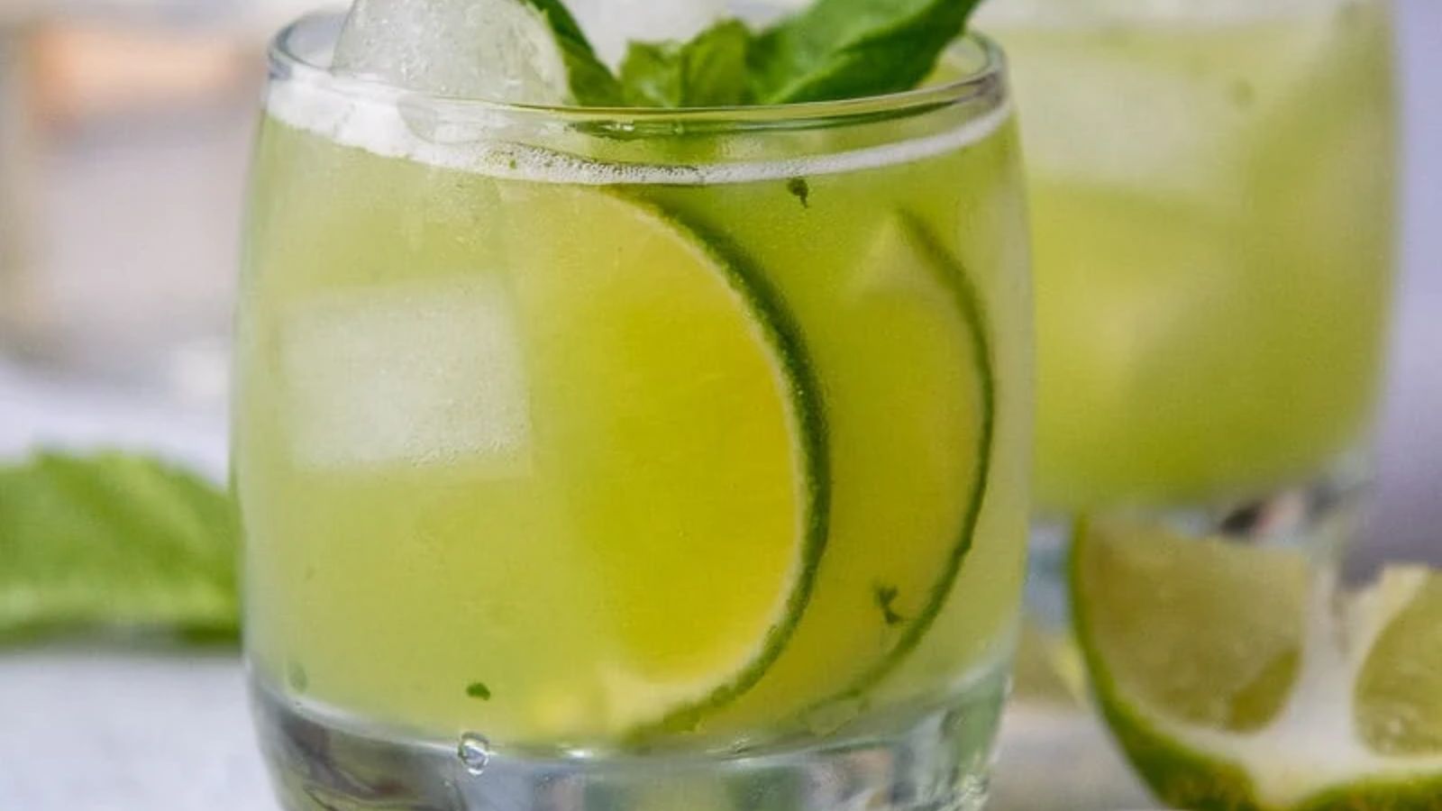 Basil Vodka Gimlet Cocktail