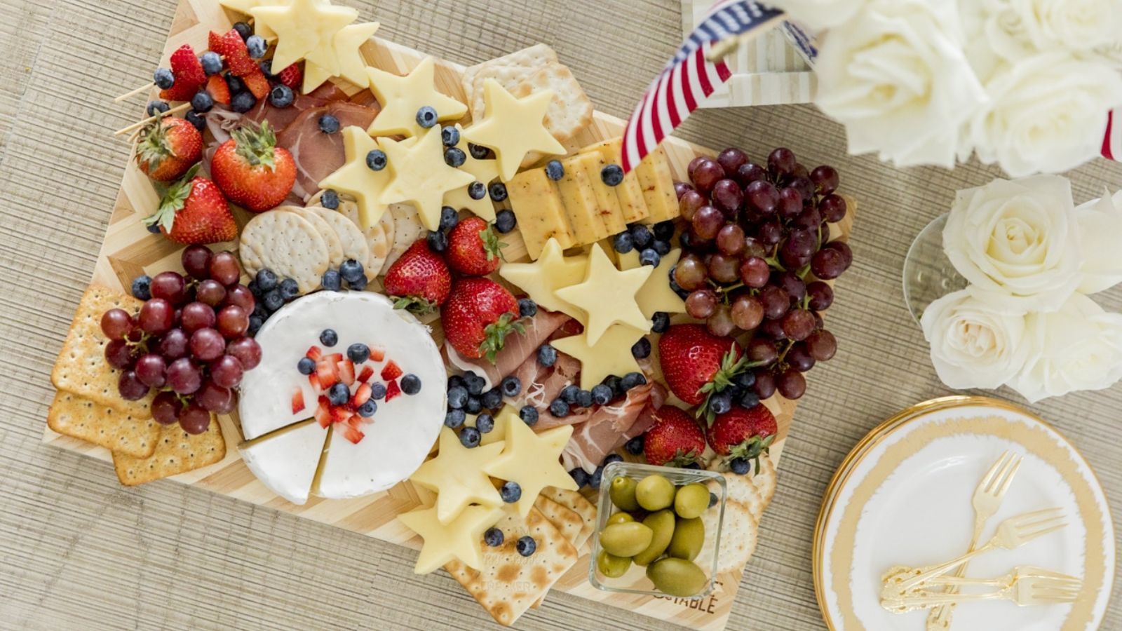 Patriotic Charcuterie Board