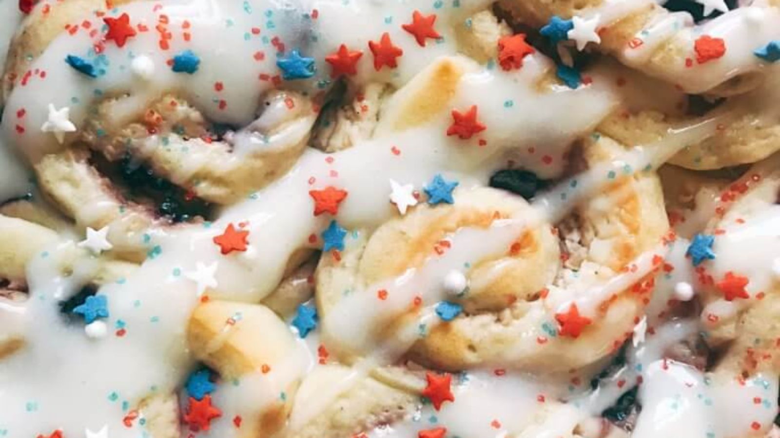Patriotic Berry Sweet Rolls