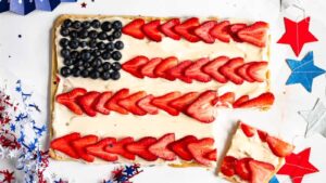 Fourth of July Fruit Pizza