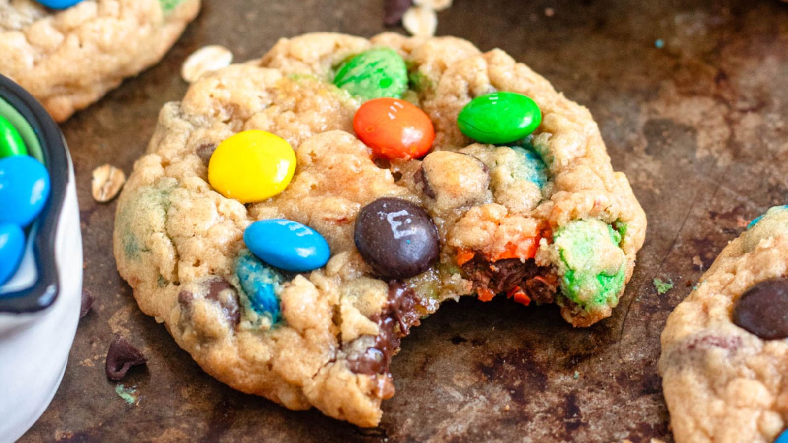 Soft and Chewy Monster Cookies