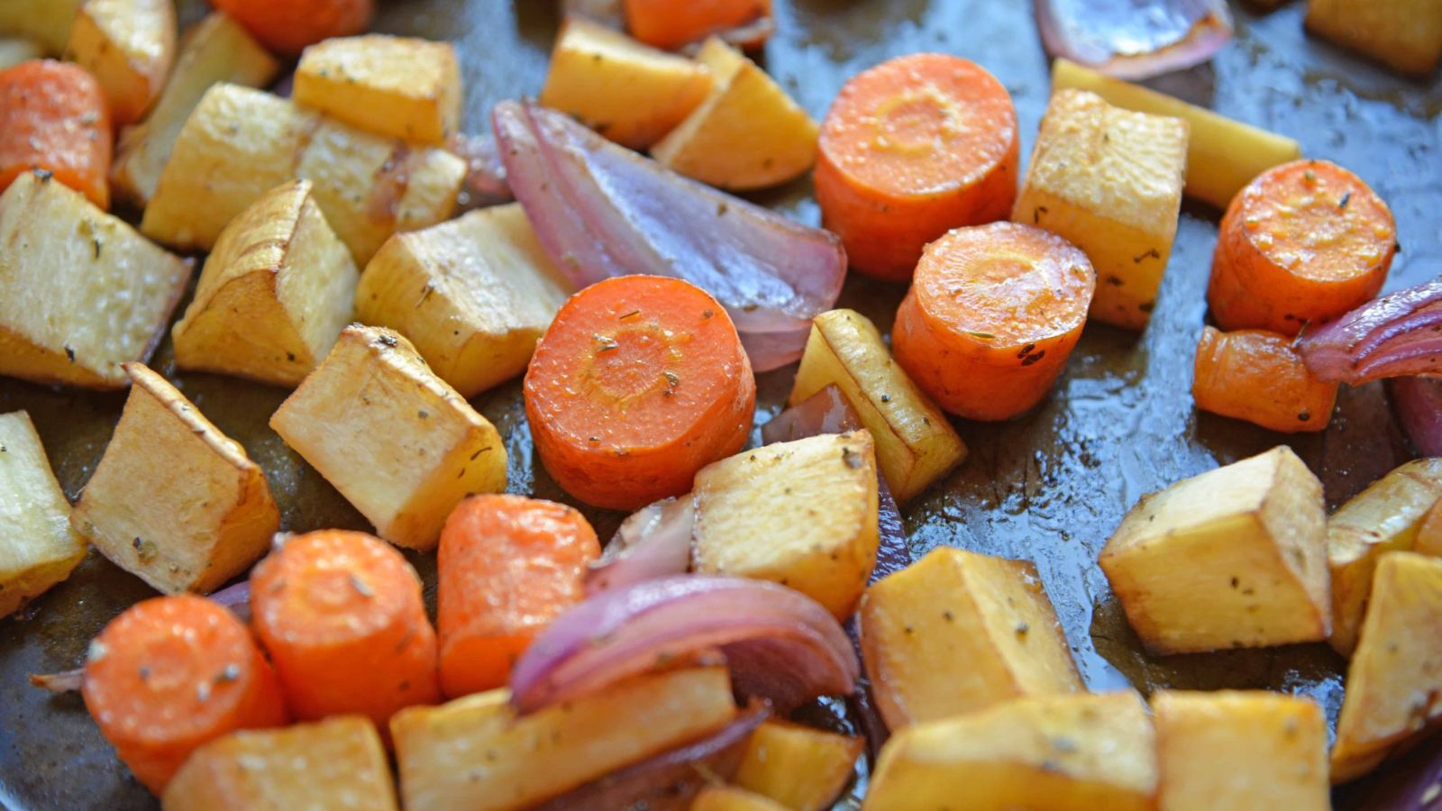 Balsamic Roasted Root Vegetables