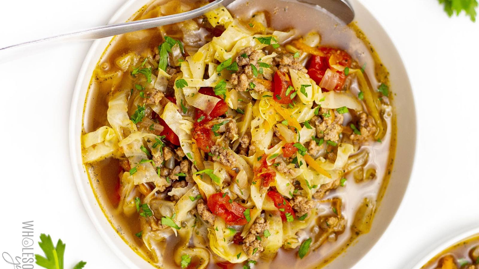 CABBAGE SOUP WITH HAMBURGER (GROUND BEEF)
