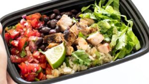 CHICKEN BURRITO BOWLS