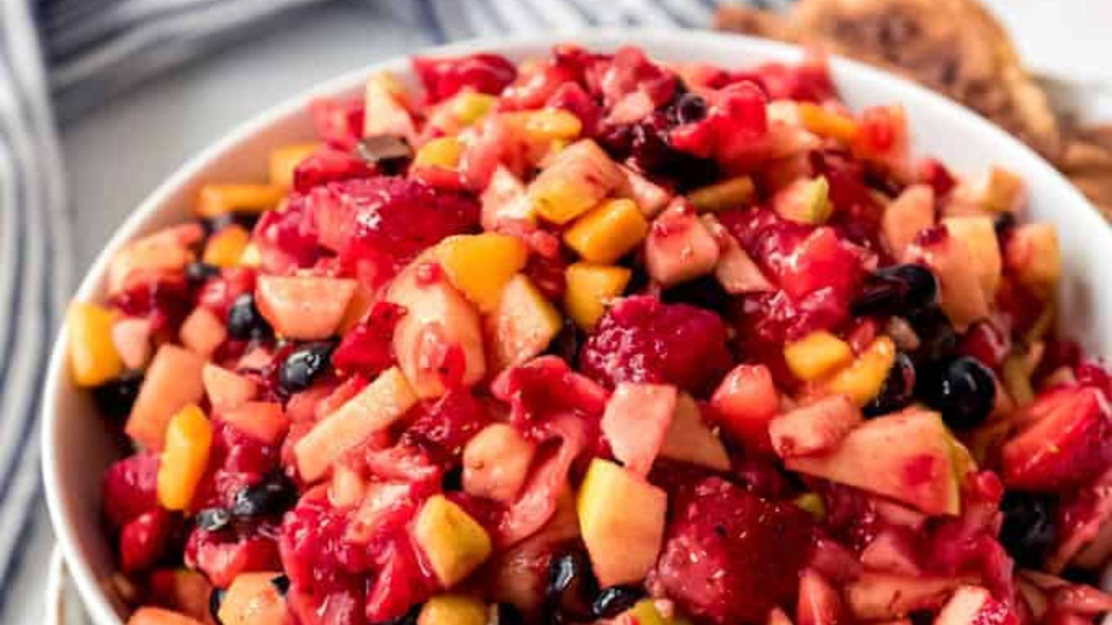 Fruit Salsa and Cinnamon Chips