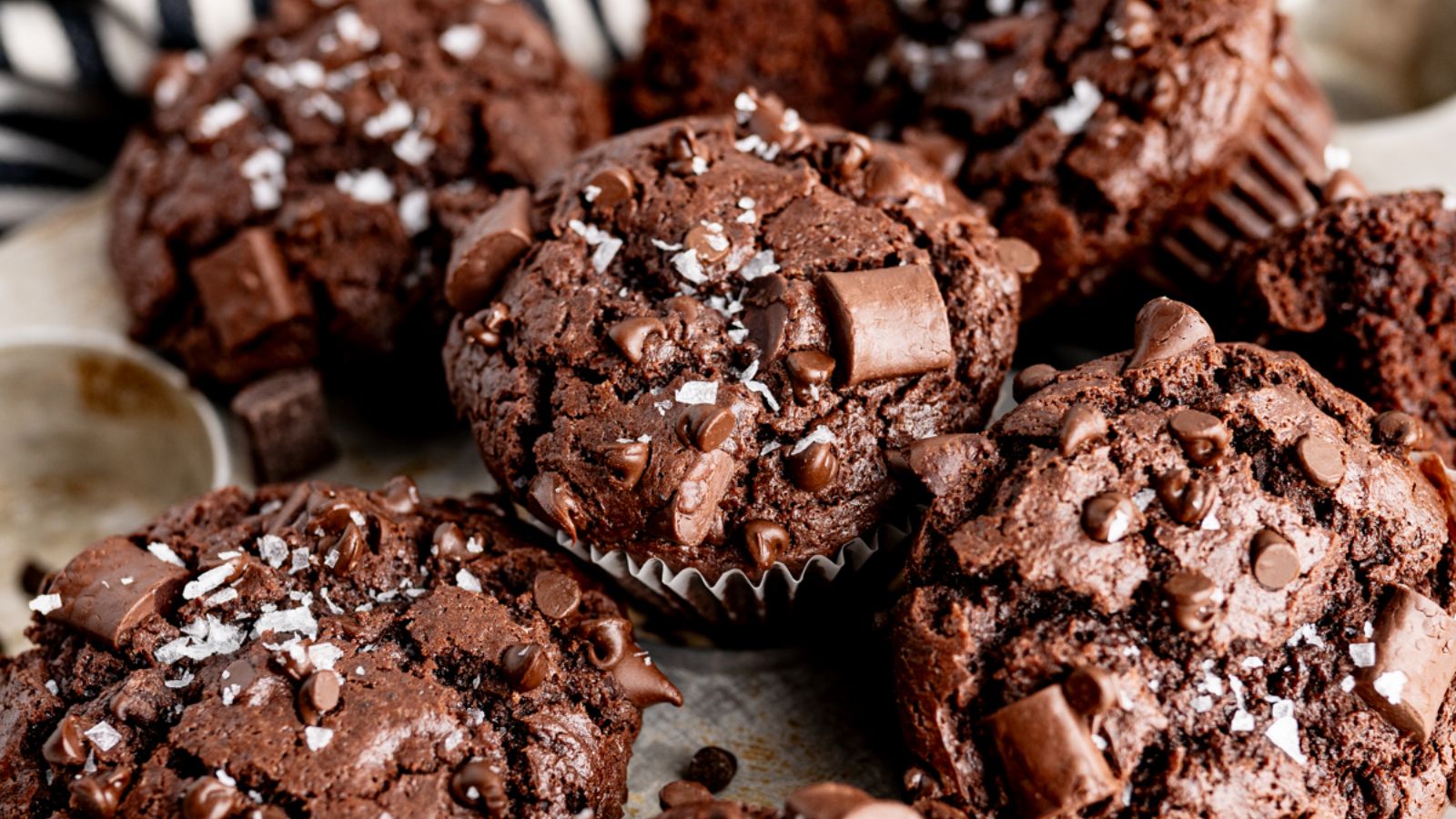 Chocolate Chocolate Chip Muffins