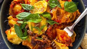 Slow Cooker Ravioli Lasagna