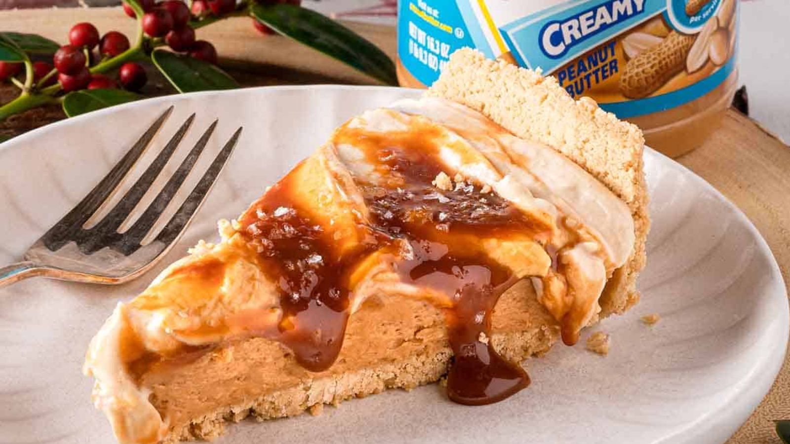 Salted Caramel Peanut Butter Pie