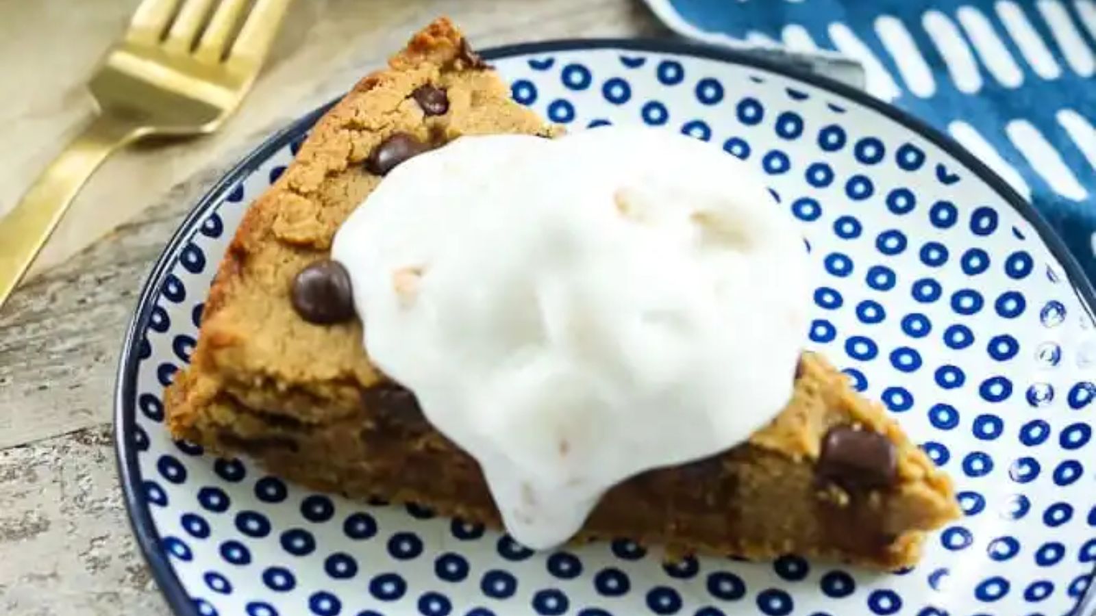 Peanut Butter Chocolate Chip Cookie Pie (Vegan and Gluten Free)