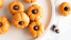 Peanut Butter Ball Pumpkins
