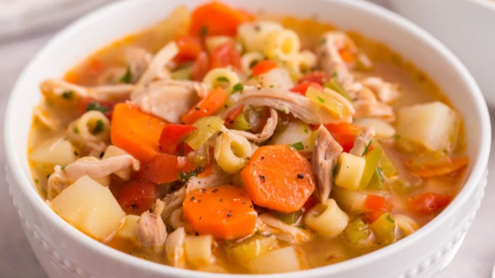 Sicilian Chicken Noodle Soup