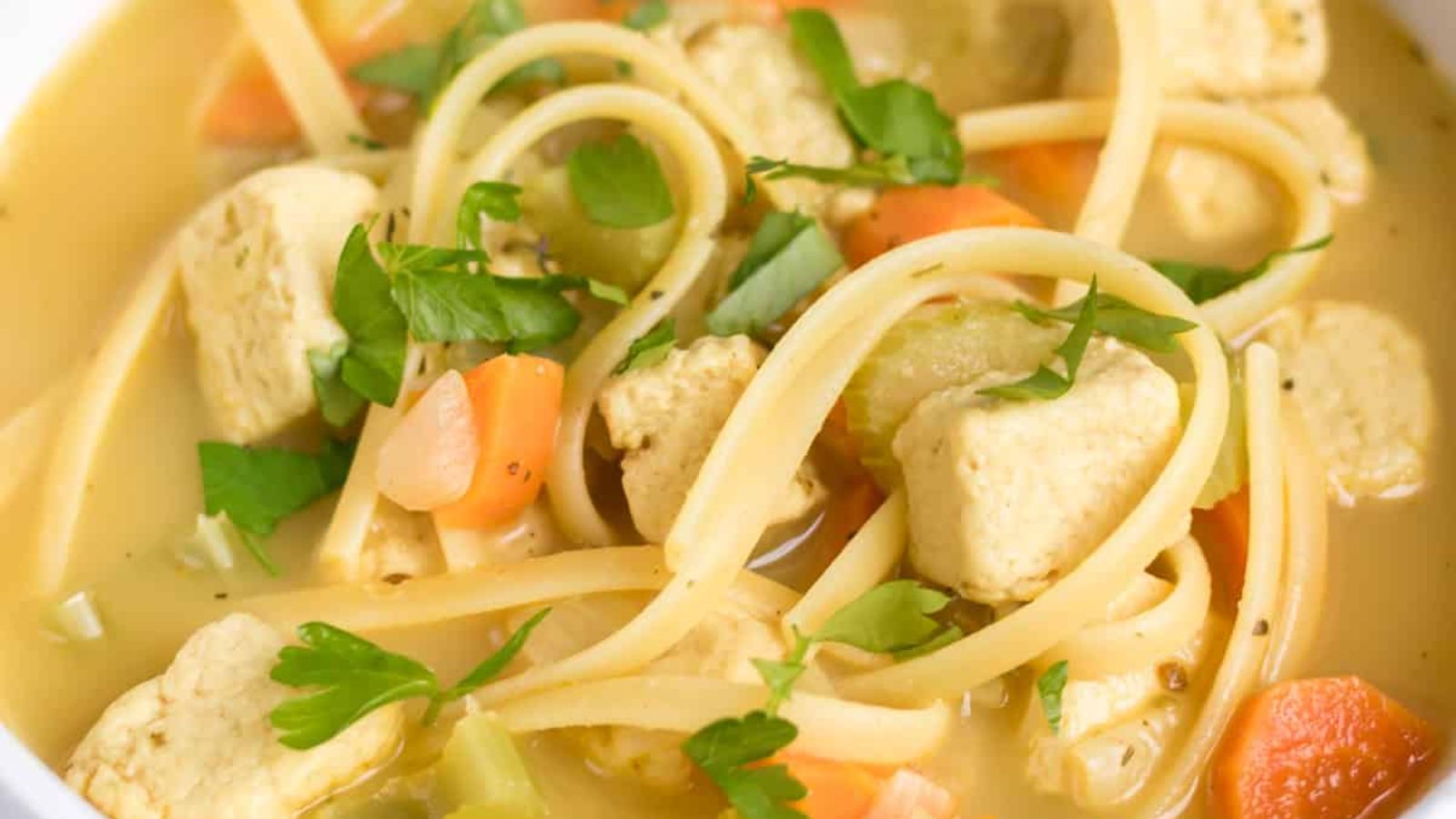 Vegan Chicken Noodle Soup
