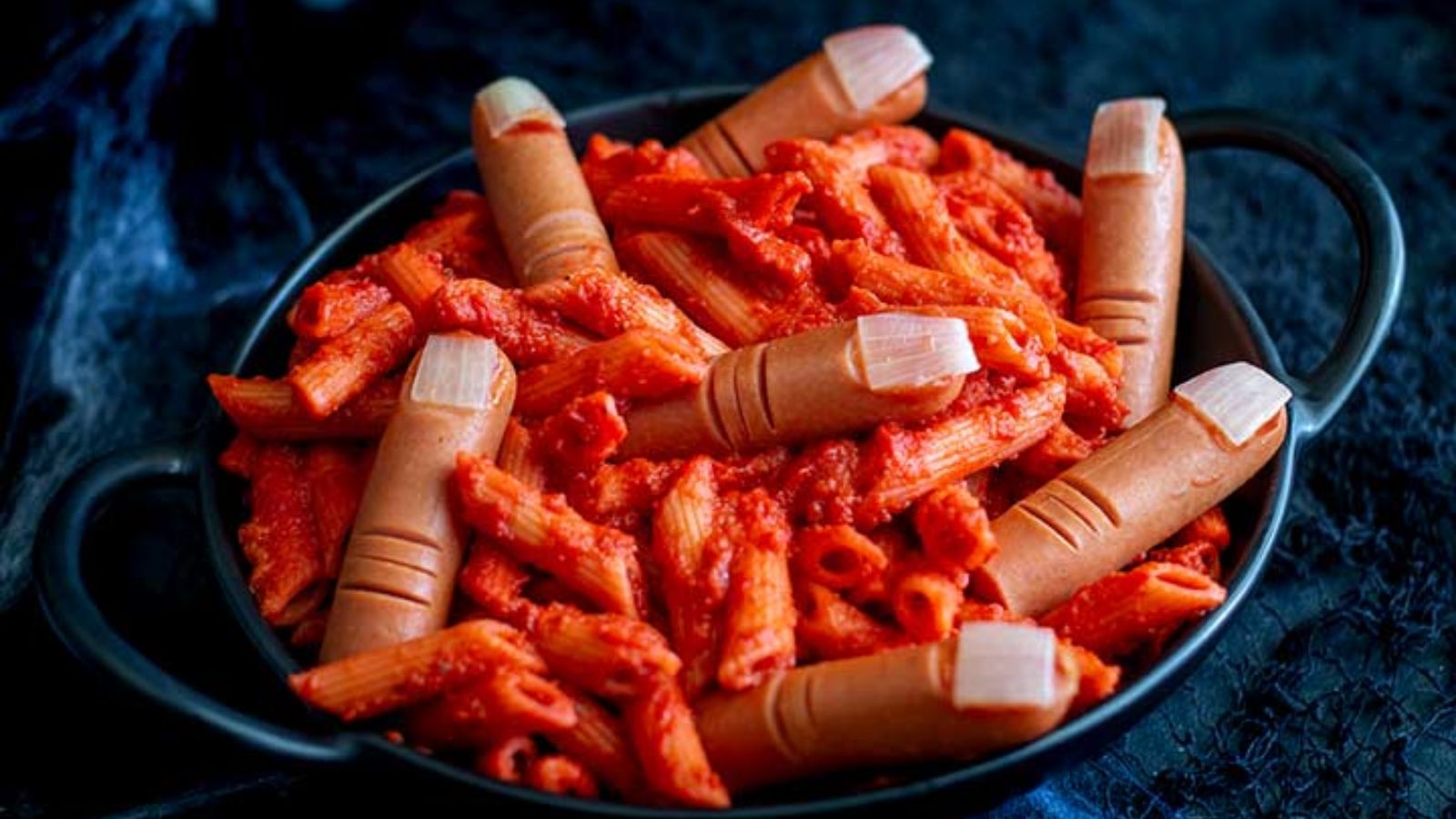 Severed Finger Pasta - Halloween Pasta