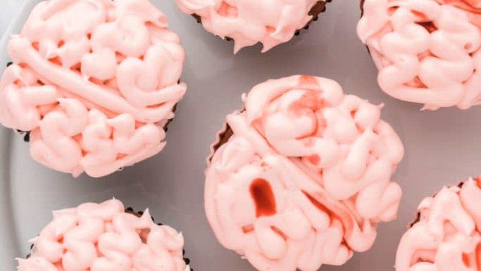 Spooky Halloween Brain Cupcakes Recipe